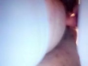 BBW BOUNCING ON PURPLE DILDO!