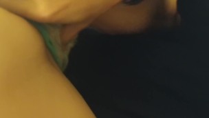 Intense Pussy and Anal Massage Through Panties, Close Up