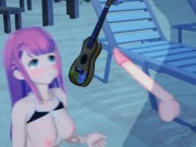 Mafuyu Kirisu at the Beach - We Never Learn - 3D Hentai