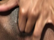 Deep Finger Fucking by Young Black Ebony 8/16