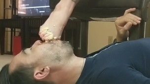 Mooshing a Twinkie With My Feet, Then Having Tip Lick Them