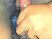 I play with my stepson's cock then I rub it with my wet pussy 5/16