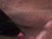 Bbw uses remote control to fuck her wet pussy
