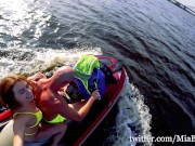 Public anal ride on the jet ski in the city centre 2. Mia Bandini 2/16