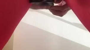 Double dildo cum