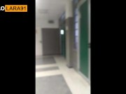 Sveltina in bagno all'università, mi sborra nelle mutande e torno a lezione