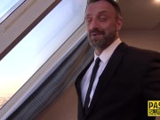 Fetish submissive blonde jerks dick 1/16