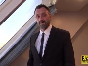 Fetish submissive blonde jerks dick 4/16