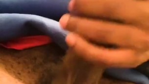 Step Brother Gets Caught Playing with Big Black Cock in the Bathroom