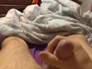 Woke up so hard,Cum with me.(Big Cumshot)