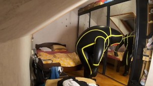 Complete Body Inflation with MD-Latex Cyborg Suit