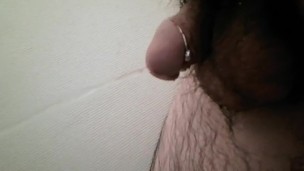 I tried to pee in the bathroom.