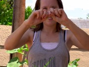 Squashing Fruit With Alicia