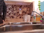 Having A Pee In My Kitchen Sink 5/16