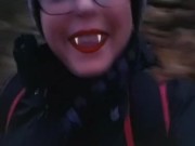 It's Halloween Week! Outdoor Vampire Piss At Twilight 15/16