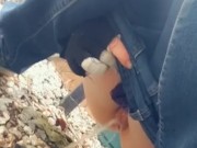 Halloween Week! Glowing Skull Desperate Piss In My Yard... barely made it! 15/16