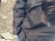 Halloween Week! Glowing Skull Desperate Piss In My Yard... barely made it! 7/16