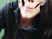 Halloween Week! Flaming Skull Toilet Piss 9/16