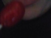 SFW Sucking on a blow pop feeder feedee fetish porn Red Lollipop Big lips