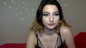 TEEN CAMGIRL W LUSH BLACK LINGERIE AND STOCKINGS CHATURBATE RECORDING PT 7