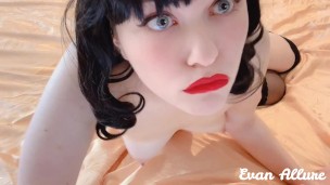 Red Lips, Long Tongue and Teeth Tease and Denial