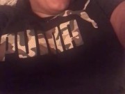 Bbw playing with wet pussy while her stepdad records it