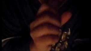 Cute teen wishing it was a real cock in her mouth