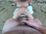 pee on a beautiful milf on the ocean 15/16