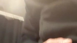 Solo heavy precum and cumshot
