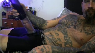 waiting on cam pumping my cock