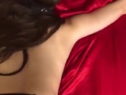 teen cumslut in fishnets tied to the bed  15/16