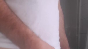 Masturbating in bathroom 