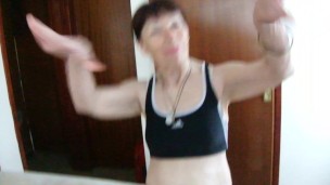 TRY ON HAUL Black Tights G-string Black Pantyhose Tights Sexy Sports Bra!
