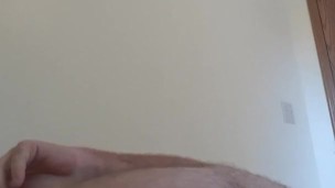 Rubbing and massaging my cock, 