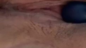 Pulsing pussy from vibrator