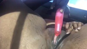 Couldnt hold it car squirt in job parking lot 