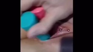 Pierced Pretty Pussy gets destroyed by toys