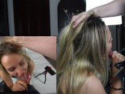 Amateur Teen Fast Deepthroat Big Cock and Swallow Cum 8/16