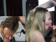 Amateur Teen Fast Deepthroat Big Cock and Swallow Cum 9/16