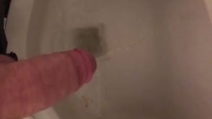 Pee in the gas station urinal