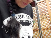 A Morning Pee On My Deck In The Rain 6/16