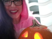 Happy Halloween! Dousing A Jack-o-Lantern Flame With My Piss 2/16