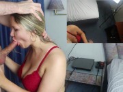 Cheating Amateur Teen EXTREME HARDCORE Facefucked in a Hotel - 2 Cam View 6/16