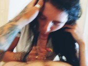 Стюардесса после полёта отсосала и слизала всю сперму 14/16