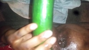 Had to stop and buy a huge cucumber to tryout.