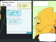 Short Distance Relationship~Undertale Comic Dub(Alphys X Undyne)