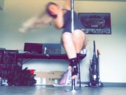  Teen Plays Around On Pole 14/16