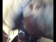 MEGHAN WOOD EBONY BABE RIDES TWERKS & CREAMS ON DICK IN BUBBLE BATH 
