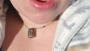 Playing With My Plugged Pussy In The Car 