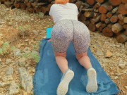 Quick Risky Public Creampie | Big Tits Teen Hairy Ginger Pussy Dripping Cum 1/16